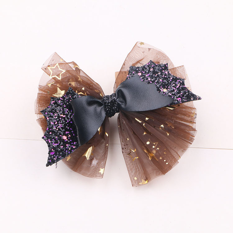 diy Halloween Haaraccessoires Donkere Strik Hoofddeksels Materiaal Grensoverschrijdend Meisje Haarspeld Haarband Cadeau Accessoires: Black