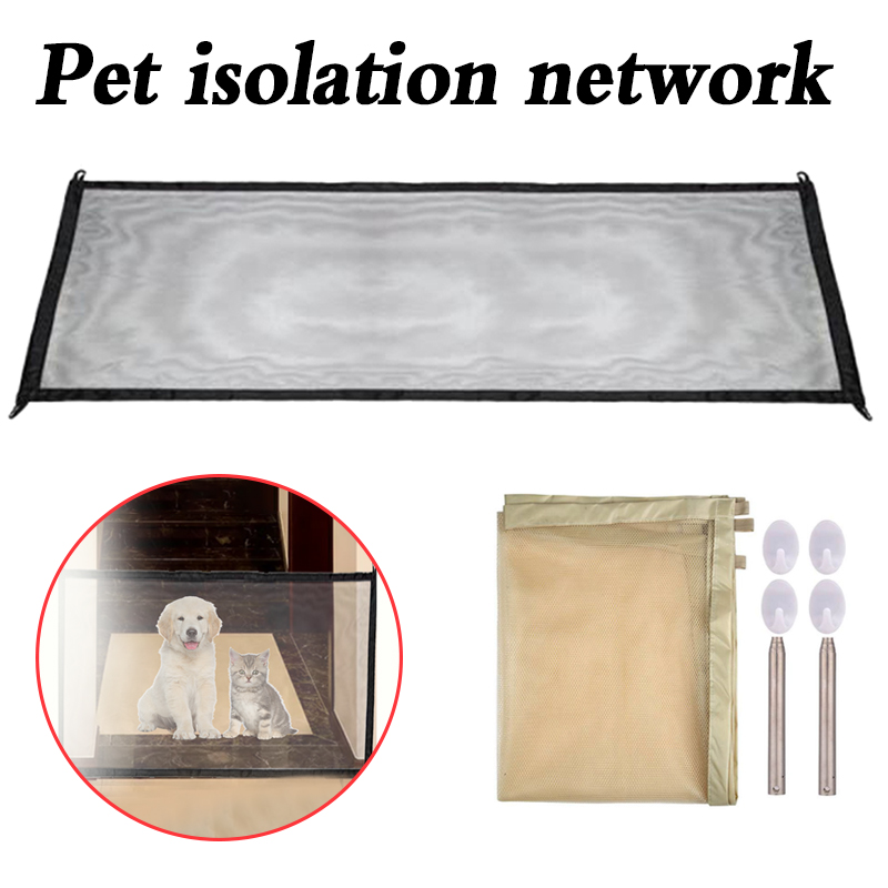 Valla portátil para mascotas, Red de aislamiento para perros y gatos, duradera, plegable, segura, protección interior y exterior,