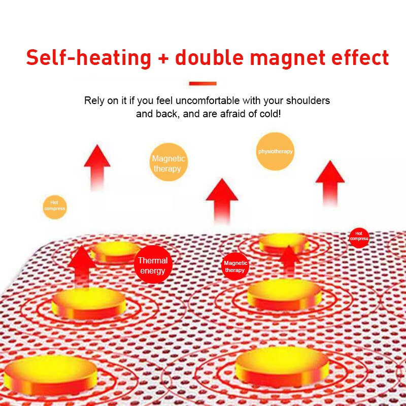 Tourmaline Vest Self Heating Brace Support Belt Magnetic Therapy Thermal Warm Waistcoat Spine Back Shoulder Lumbar Pain Relief