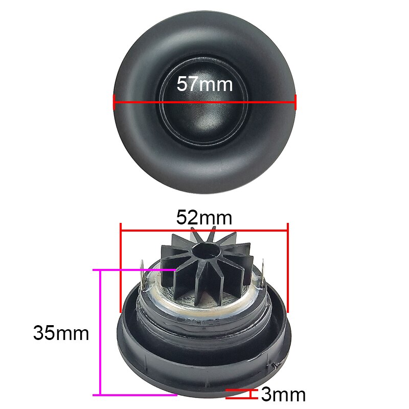 Lot De 2 Bagues D'espacement Pour Adaptateurs De Haut-parleur Compatibles Avec Véhicules Lexus SAK010_6925