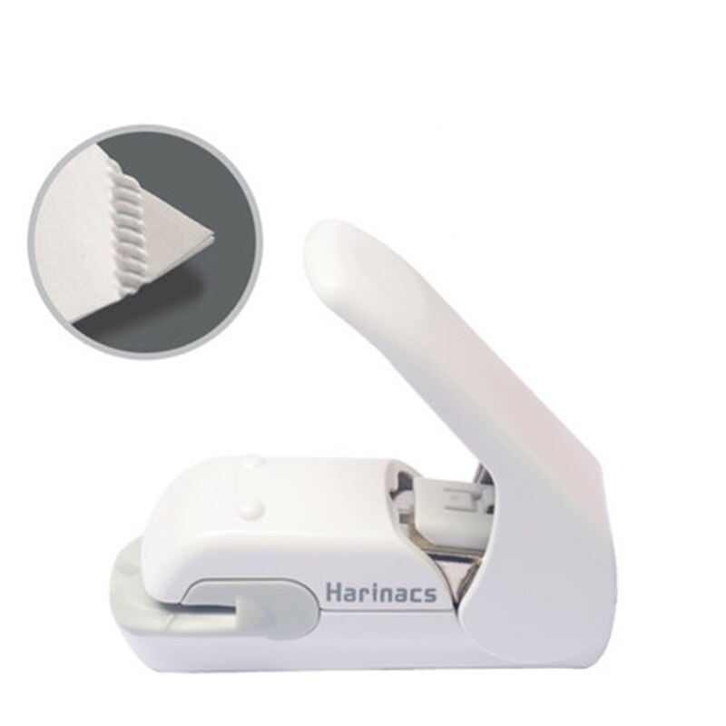 KOKUYO Staple-Free Stapler Harinacs Press SLN-MSH/MPH Embossing Needleless Safe And for Office, Student: MPH105 white
