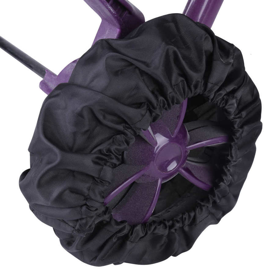 4 unids/set niño chico cochecito de bebé de protección cubre negro a prueba de polvo accesorios Anti-sucio polvo cochecito cubierta de la rueda