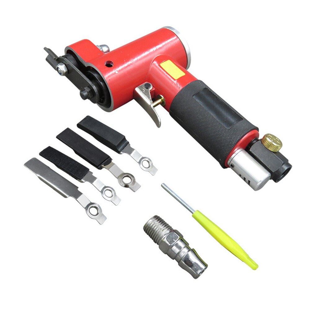 Mini Straight Line Air Sander with Sanding/ Rubber/Iron Pad Random Orbital Pneumatic Sander Air-operated Handheld Polisher Waxer: KP-6903