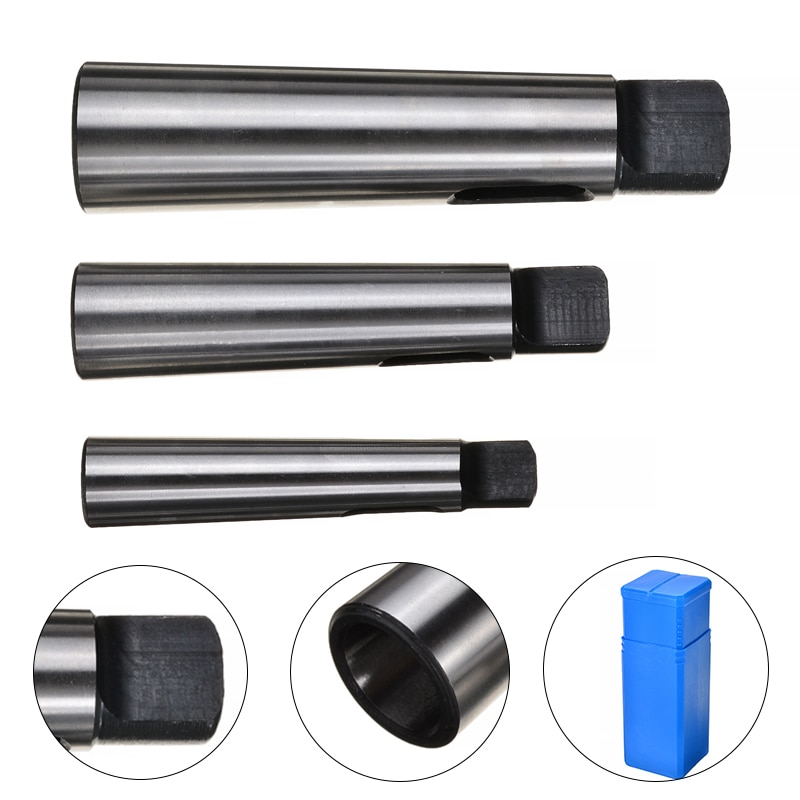 3Stck Morse Kegel Adapter Reduzierung Hülse MK4-MK3-MK2-MK1 Morse Kegel Kegel Hülse Morse Werkzeuge Anzug 5mm Welle