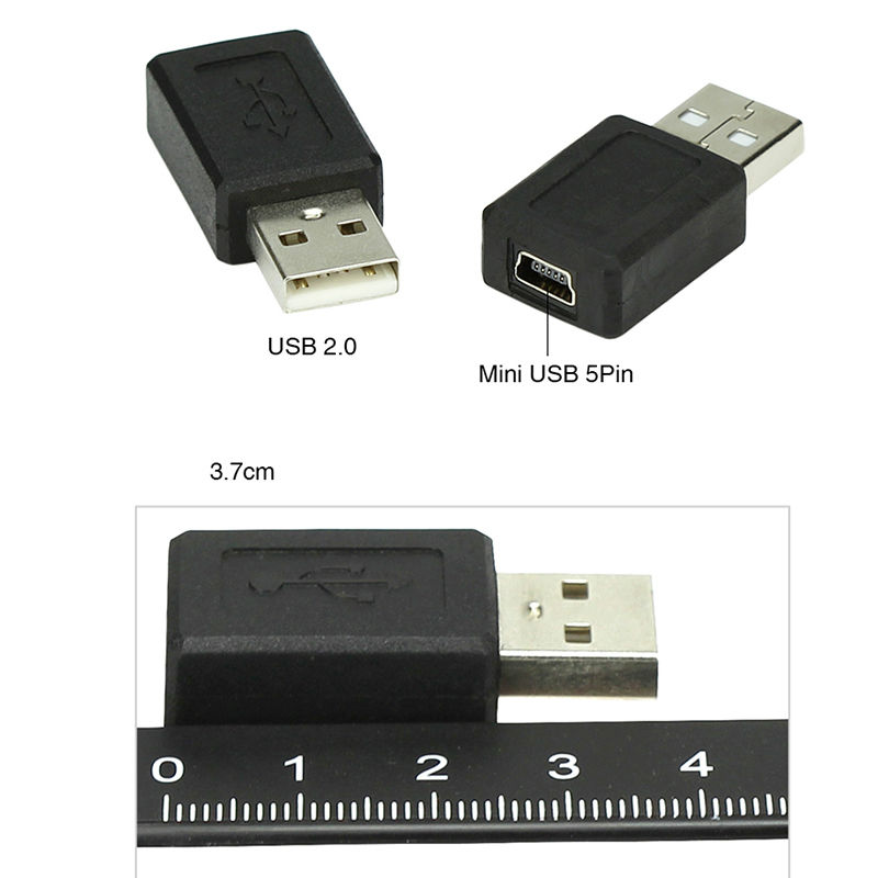 1 st usb hane till mini usb hona adapter usb hona enhet byt till mini usb 2.0 hona