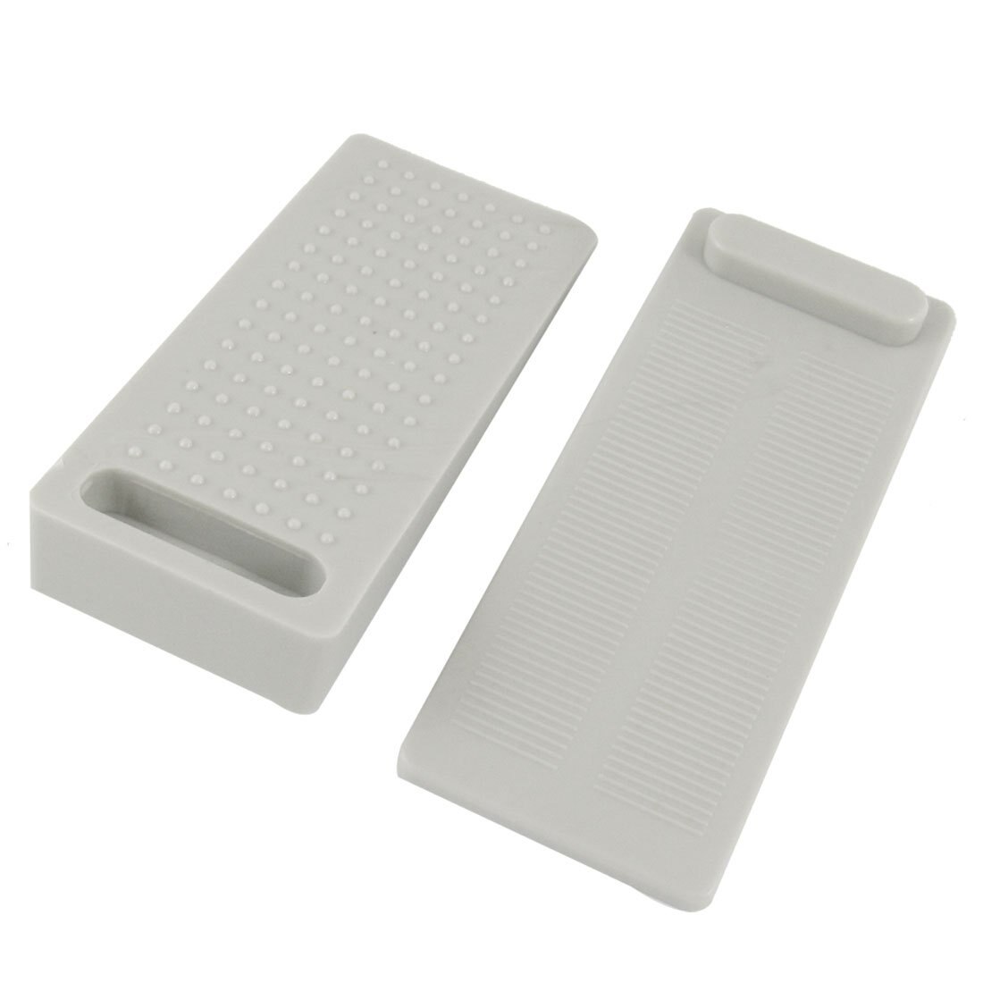 2 stuks Rubber Deur Stop Wedge Grijs voor Hout Tegel Vloeren