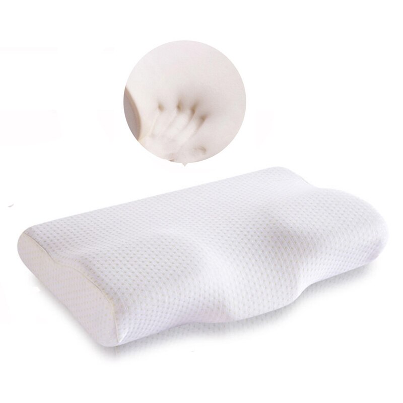 Vlinder Vormige Memory Foam Beddengoed Kussen Bescherming Nek Trage Rebound Slapen Cushionhealth Zorg Cervicale Orthopedische Kussens