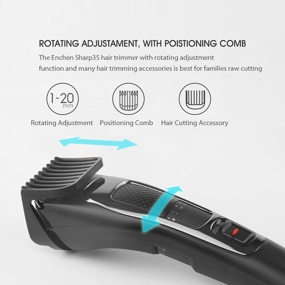 Cortadora de pelo eléctrica Xiaomi ENCHEN Sharp3S, cortadora de pelo DE CARGA RÁPIDA, cortadora de pelo para maquinilla de afeitar adulta