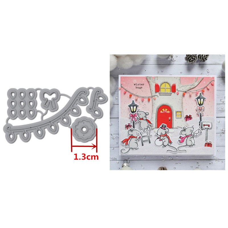 Rectangle Frames Scenes Rainbow Words Phrases Metal Cutting Dies Pond Stencil DIY Card Crafts Scrapbooking Template dies: H4563