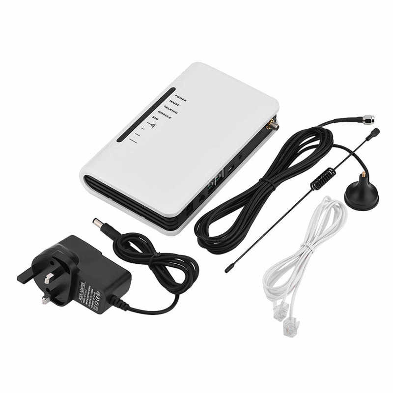 Wireless To Wired Telephone Box GSM 24-Hour Work Can Connect The Phone Box Alarm Recorder Wireless To Cable Box With 9 LED: UK Plug