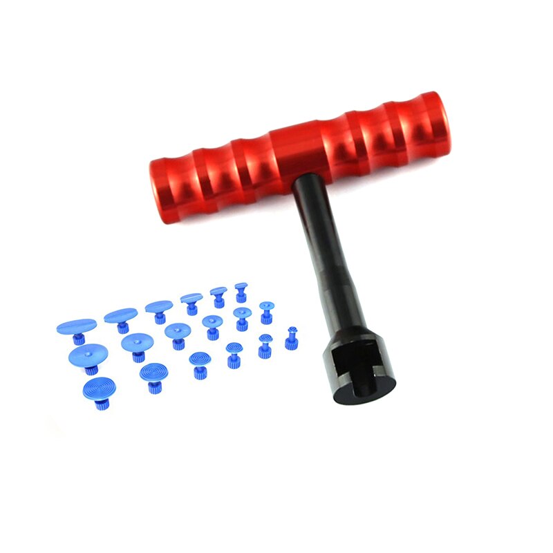 Slide Hammer Dent Puller Kit Car Paintless Dent Repair Hail Removal Kit PDR Tool with 18 Pulling Tabs for Auto Body Repair Too: Hammer   suction cup