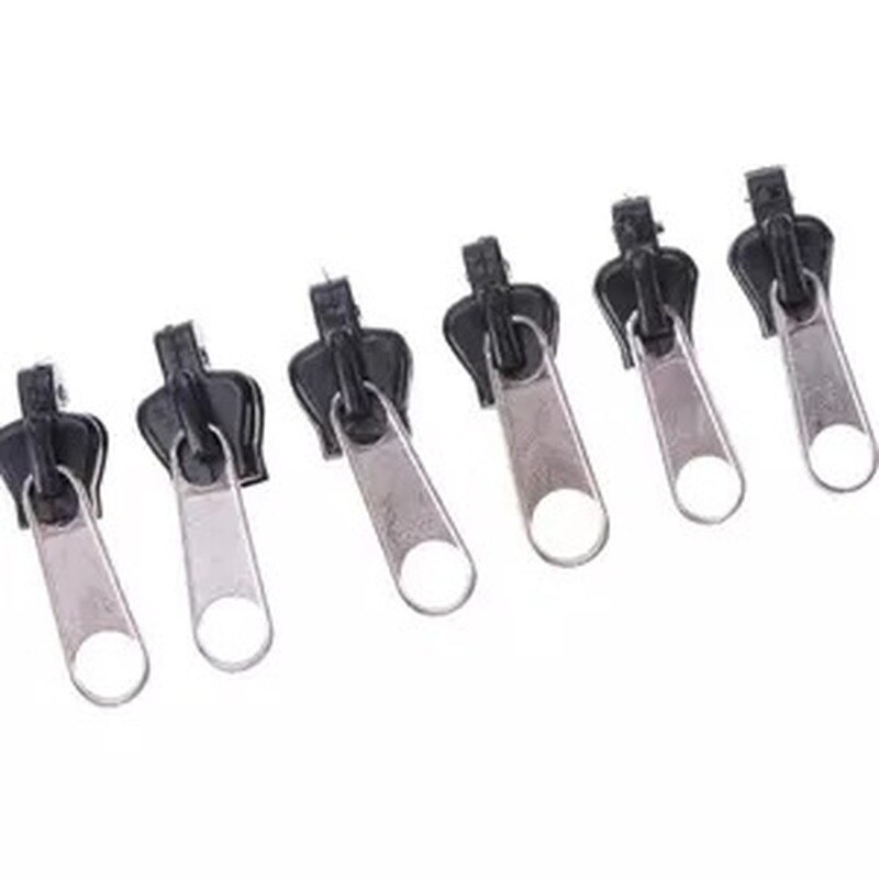 6Pcs 3 Sizes Universal Instant Fix Zipper Repair Kit Replacement Zip Slider Teeth Rescue Zippers Sewing Clothes