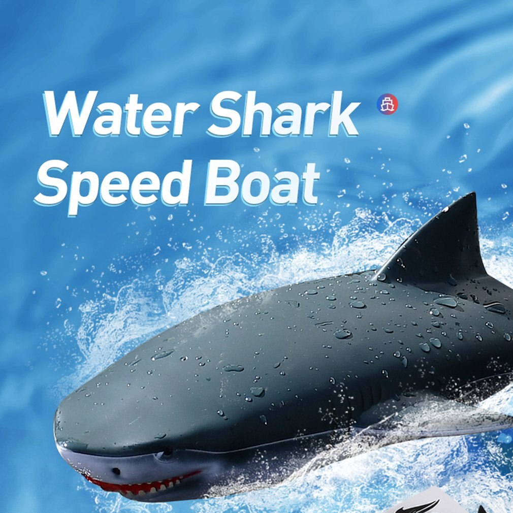 Bateau rapide requin RC 2.4G télécommandé requin jouet échelle 1:18 haute Simulation piscine salle de bains jouet bateau requin télécommandé