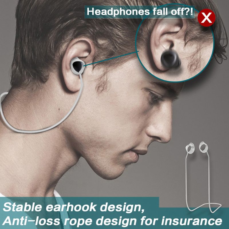 Pasek Anty-zgubny Silikonowy do Samsung Galaxy Buds - Smycz Sportowa Odporna na Pot