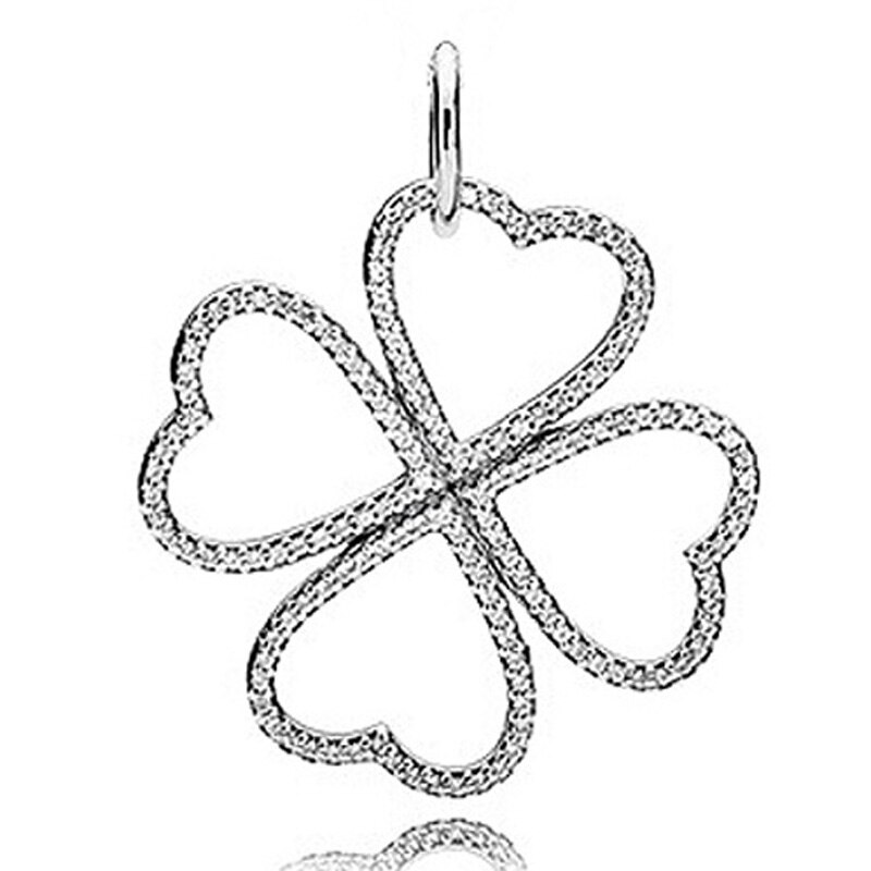FAI DA TE di Fascino di Filatura Cuori Foglia di Quercia Albero Pendente Della Collana Della Piuma 925 Sterling Silver Bead Fit Originale Dei Monili Del Braccialetto: 15