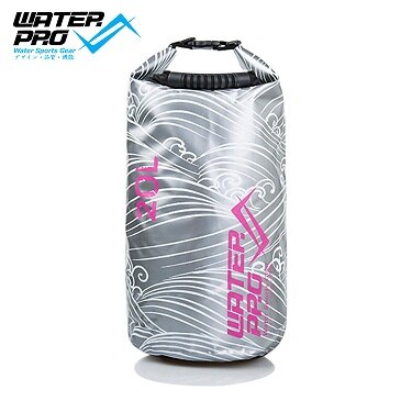 Water Pro 20L Outdoor Dry Bag with Waterproofing Membrane Sports Diving Snorkeling: Wave Silver