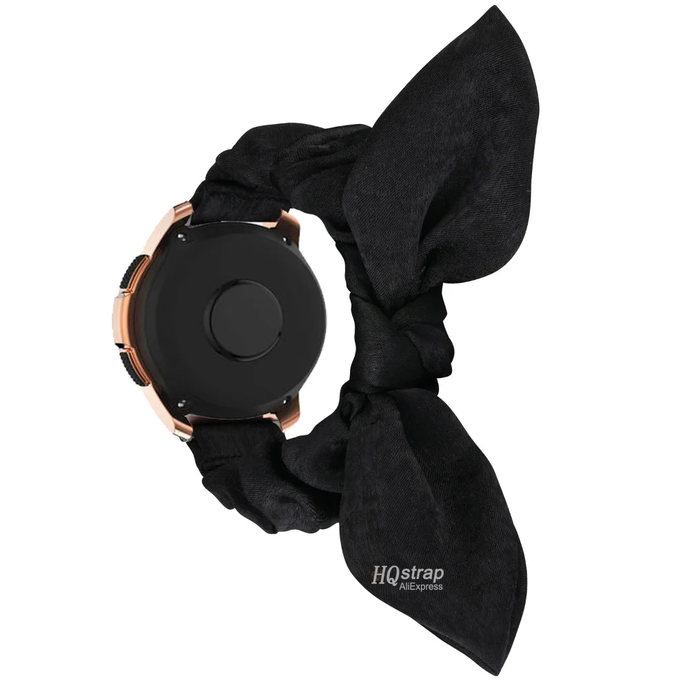 Correas elásticas Scrunchie para reloj samsung Galaxy, banda de reloj de 42mm 46 para samsung Galaxy Watch 3 41 45mm Huawei Watch GT 2e