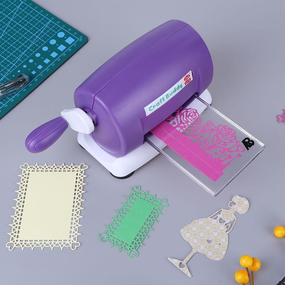 Diy plastpapper skärande präglingsmaskin scrapbooking maskin album cutter diy hantverk stansmaskiner scrapbooking verktyg