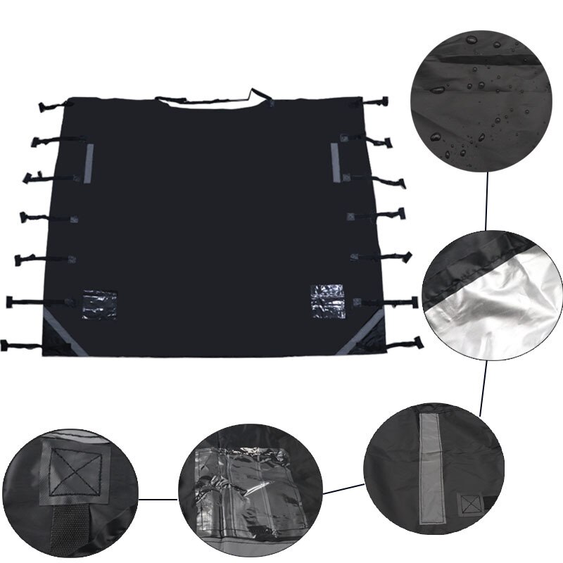 Trailer Caravan Waterproof Cover Caravan Accessories RV Front Towing Cover Protector Dustproof Reflective Strip Camper