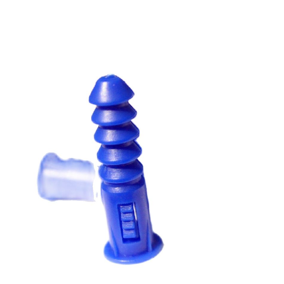 6,4 x30mm Rippen Kunststoff Anker Zauberstab Kunststoff Erweiterung Rohr Rohr Stecker