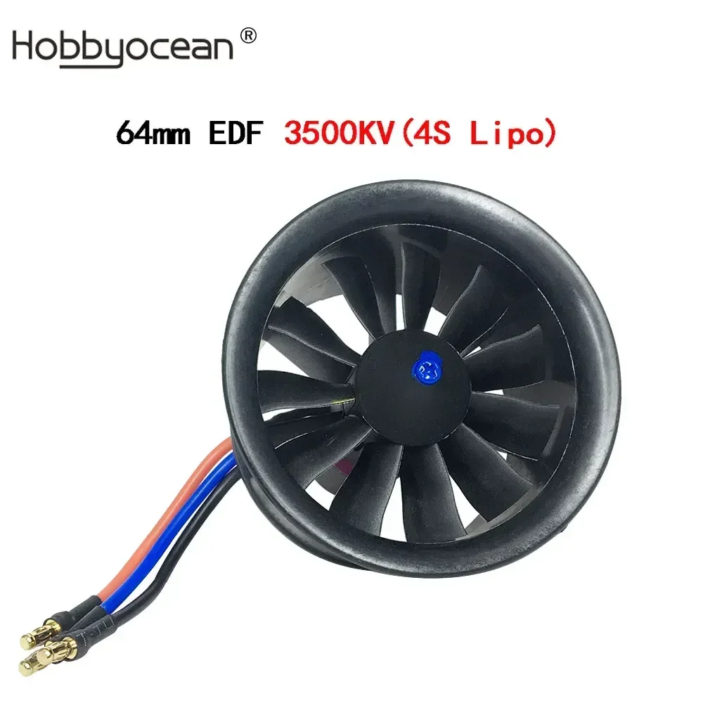 Ventilateur canalisé pour avion à jet radiocommandé, pièces de rechange, 50mm, 64mm, 70mm, 90mm, 11/12, ESC 50A: Bourgogne