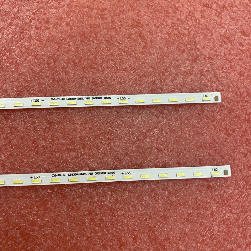 2pcs LED Backlight Strip For L43P6US GIC43LB21_F4014_V0.3 ZM-JN-4C-LB4350-ZM02L 43P6F 43T2F 43A860U LVF430NEAL LVU430NEBL