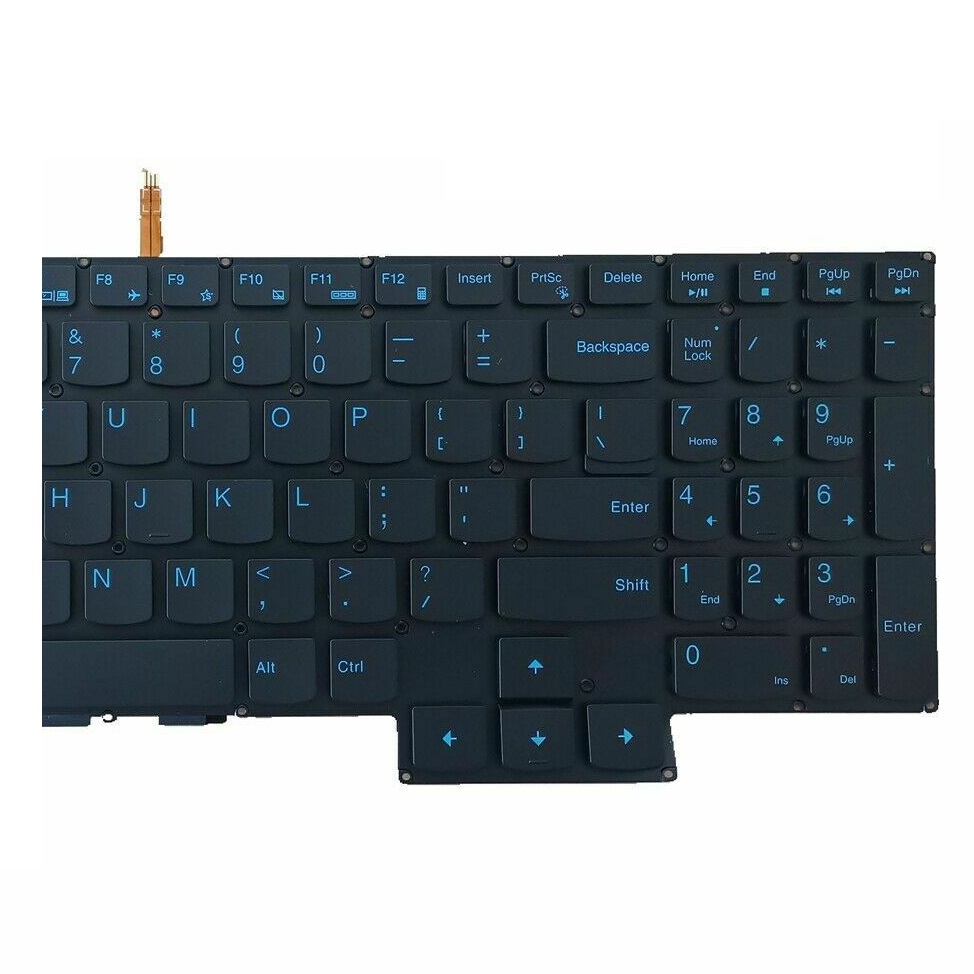 US For Lenovo Ideapad Gaming 3-15ARH05 3 15IMH05 Laptop Replace Keyboard Backlit BLUE LETTERS English