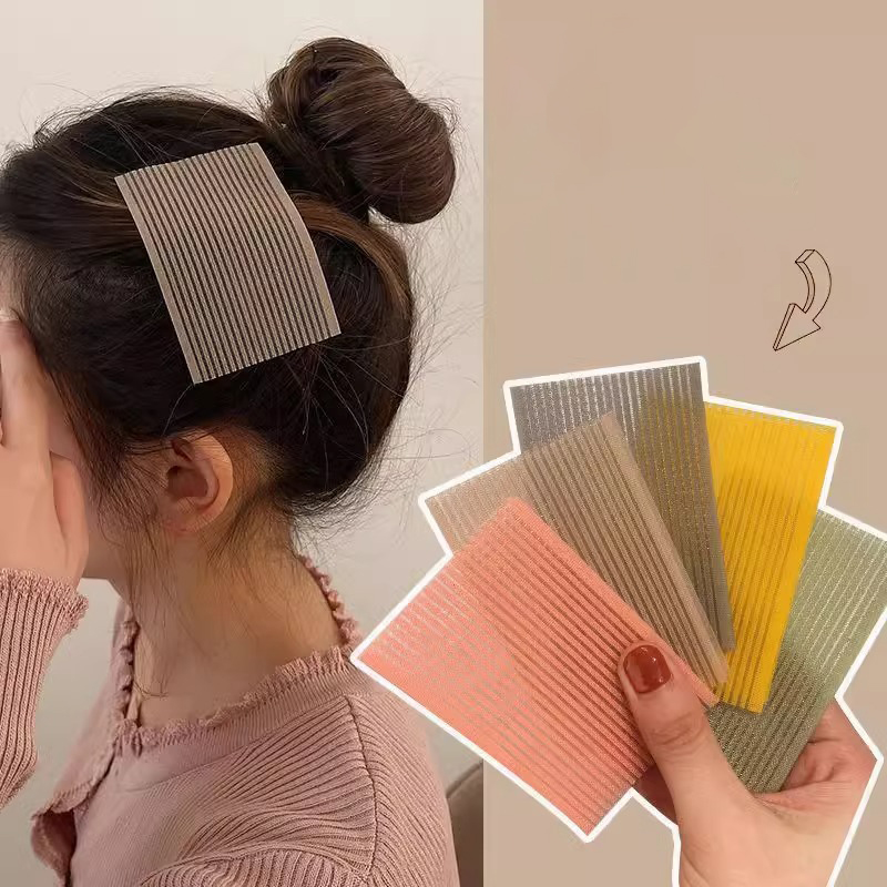 10 Uds. De flequillo de Color sólido, postes de pasta mágica, pegatina para el cabello, Clip para mujer, maquillaje facial, parche de Velcro, accesorios para el cabello, herramientas de estilismo