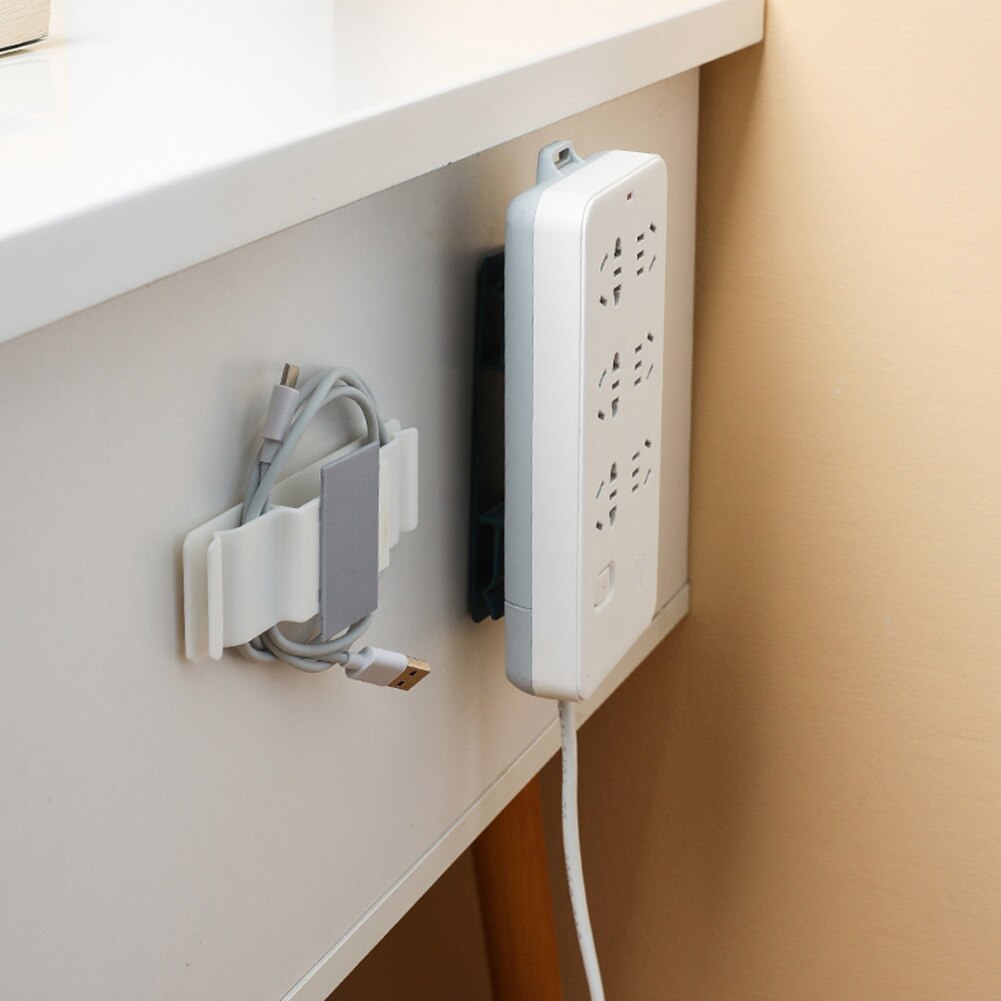 Electrical Wire Hooks Holder Clothes Hanger Socket Hooks Holder Power Cord Cable Storage Rack Organizer