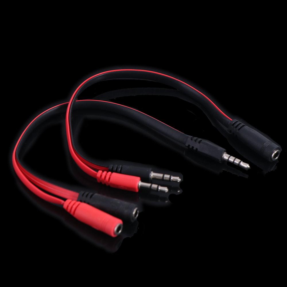 1 Man Naar 2 Vrouwelijke 3.5 Jack Audio Splitter Kabel 1 Vrouw Naar 2 Mannelijke Adapter Snoer Stereo PVC voor hoofdtelefoon/Oortelefoon/Computer/