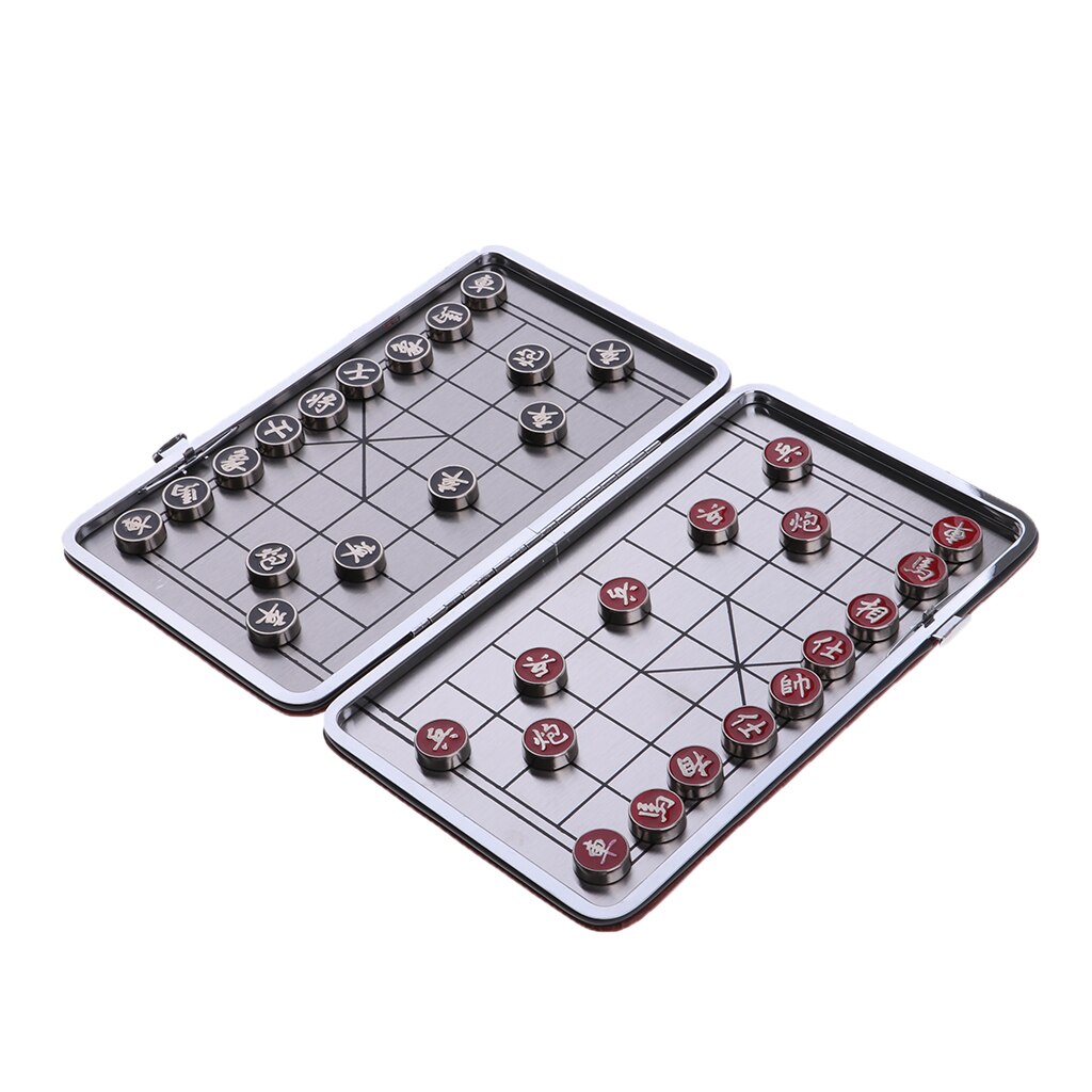 Chinese Chess Set with Board and Playing Pieces for Family Travel