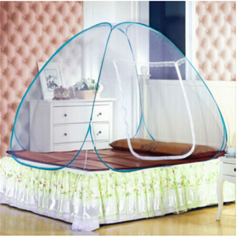 Mosquitera portátil Pop-Up para cama, tienda de campaña, dosel, mosquitera, tamaño doble, Queen y King, nueva