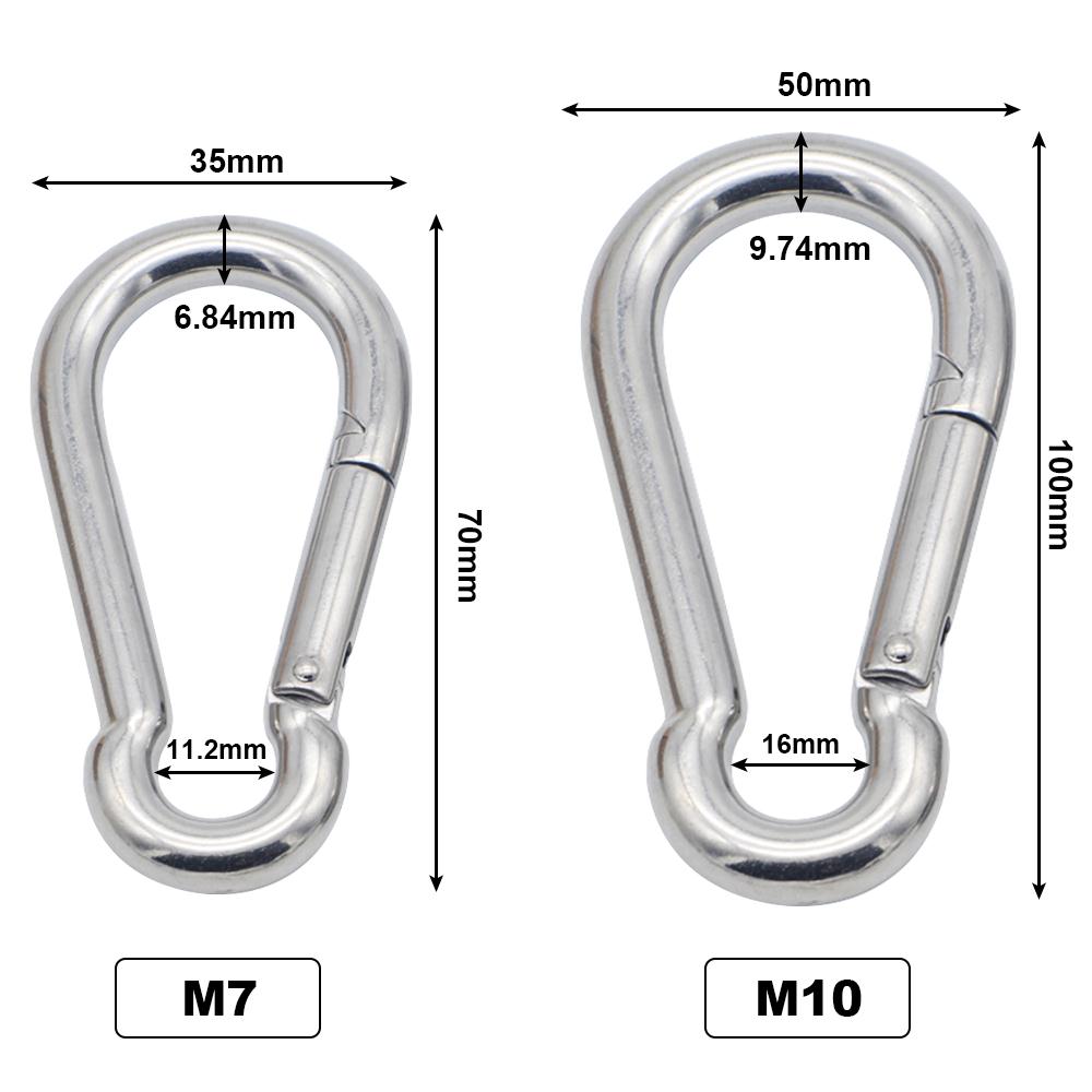 Clip Snap Hook Caribiners Clip Heavy Duty Heavy Duty Carabiner Clip Large Stainless Steel Keychain Carabiner Clip Heavy Duty