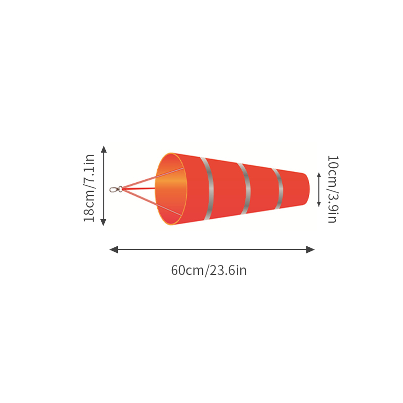 Manchon à vent extérieur 60/80/100cm, mesure de la Direction du vent, ceinture réfléchissante, girouette anti-déchirure pour aéroport, Aviation, jardin, ferme: Lavande