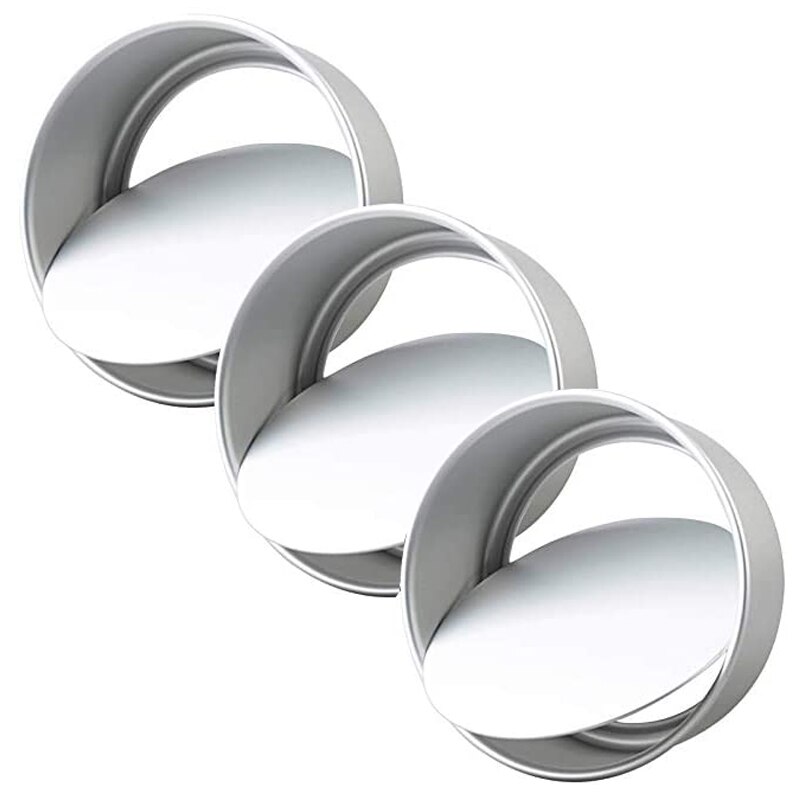 3 Pack 8-Inch Aluminum Round Cake Pan with Removable Bottom,Round Cake Mold Baking Supplies: Default Title