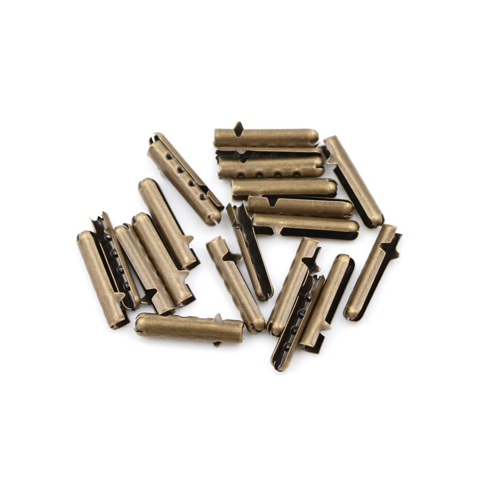 10 stk metal gør-det-selv-snørebånd reparation sko snørespidser udskiftning ende snørebånd craft 3.5mm*23mm: Br