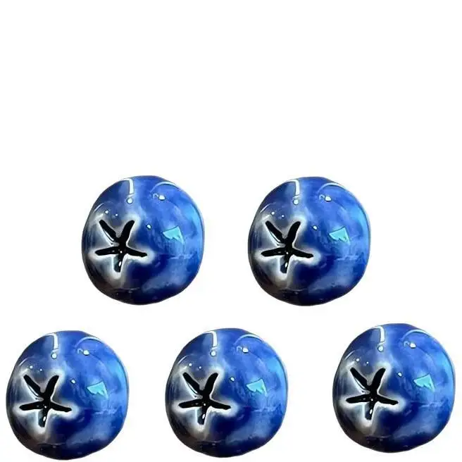 Blueberry Fridge Magnet 3D Realistic Ceramic Fruit Refrigerator Magnets Strong Magnetic Fruit Kitchen Decor Home Office: WHITE
