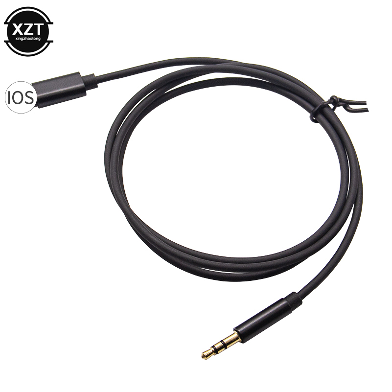 Auto-Audiokabel AUX für Blitz auf 3,5 mm Klinke Stecker auf Stecker Transfer-Headset-Adapterkabel für iPhone Elektronisches Zubehör