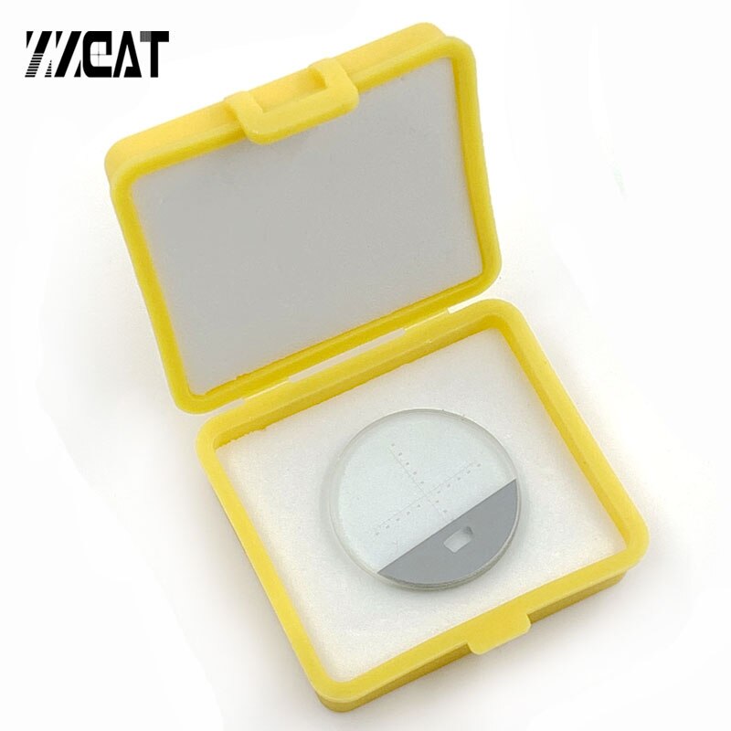 912 DIV 0.1mm Optical Glass Reticle Microscope Micrometer Calibration Slide Ruler mm Scale for Telescope