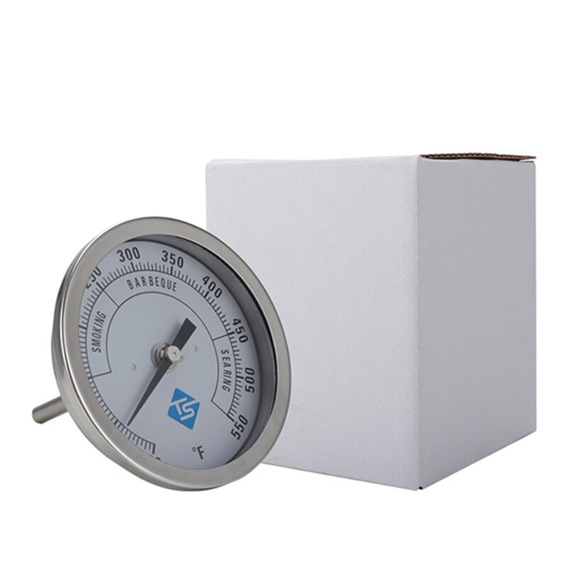 3\" Gas Charcoal Smoker Pit Grill BBQ Thermometer Termp Gauge Heavy Duty 1/2\" NPT