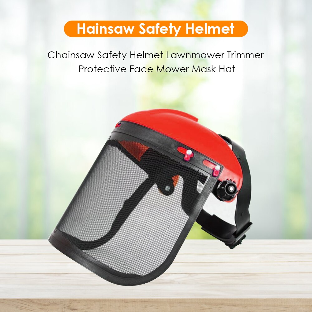 Electric Cutting Chainsaw Safety Helmet Lawnmower Trimmer Protective Mask Garden Helmet Protective Mask Forestry