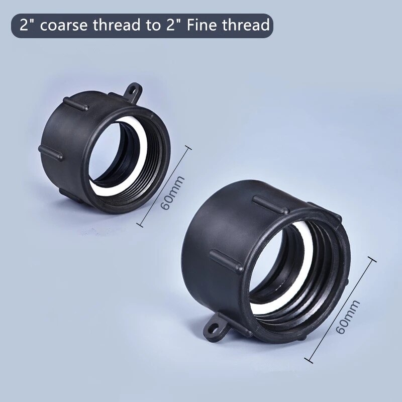 1Pcs Ibc Watertank Slang Adapter 2 &quot;Grove Draad Om 2&quot; Fijne Draad Fitting 1000L Tuin Water container Connector