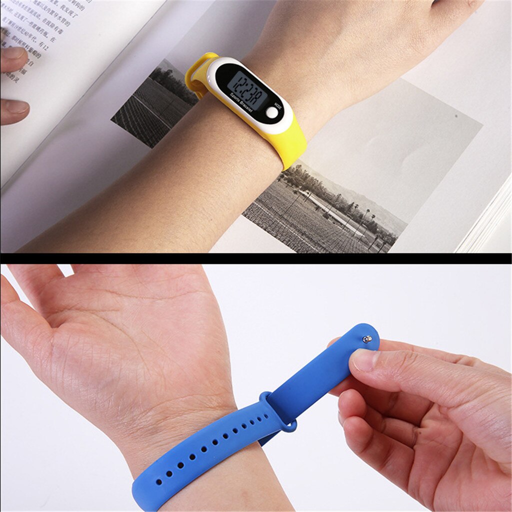 Sporthorloges voor dames en heren, siliconen band, sporthorloge, elektronisch horloge, calorieteller, led digitaal polshorloge