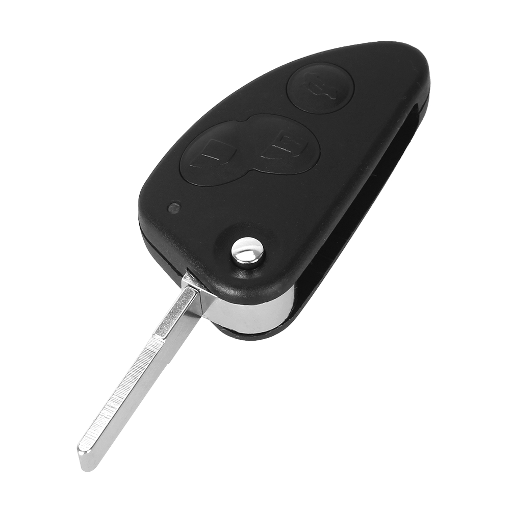 KEYYOU for Alfa Romeo 147 156 166 GT Key 3 Buttons Flip Folding Uncut SIP22 Blade Replace Remote Car Key Shell Case Replacement