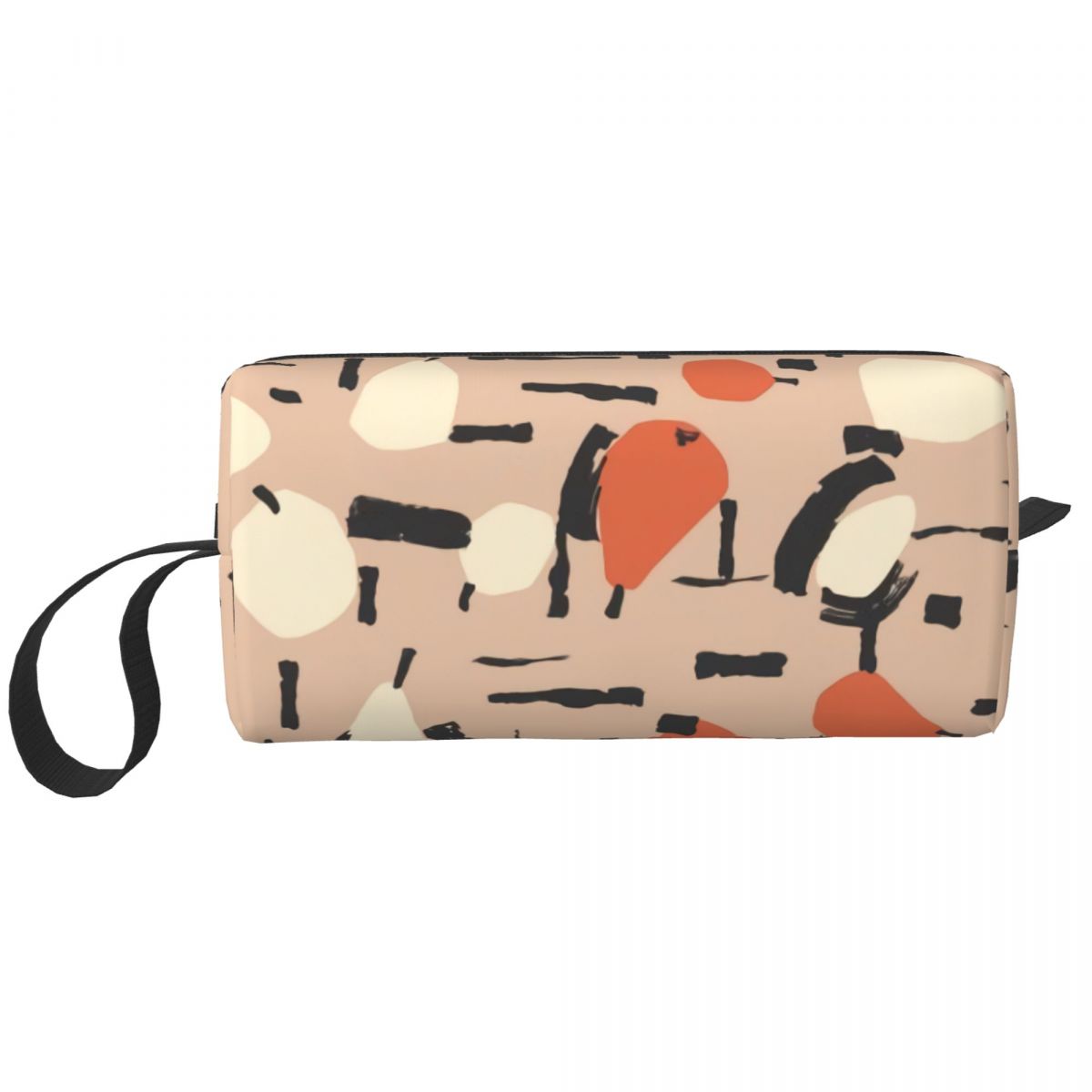Custom Travel Green Girl Toiletry Bag Orla Kiely Makeup Cosmetic Organizer for Women Beauty Storage Bags Dopp Kit Case Box: Clear
