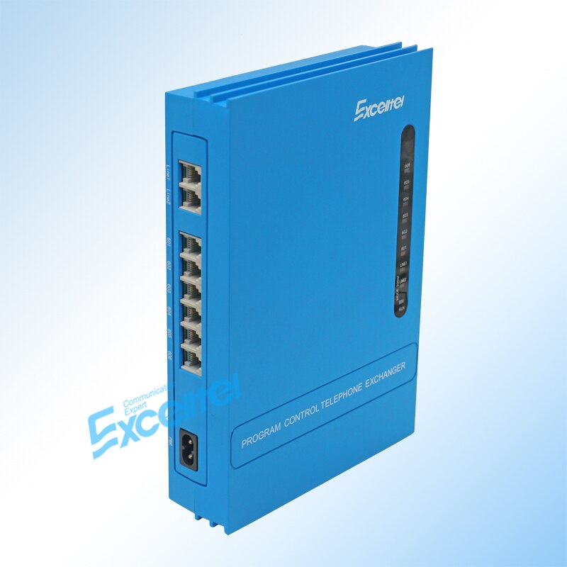 Switch System Mini PABX Office PBX 2 PSTN line 6 extension MS206