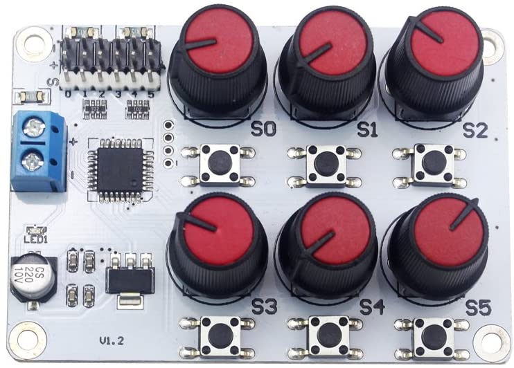 6 Channel Digital Servo Tester with Over-Current Protection for Robot Arm Robotic Hand