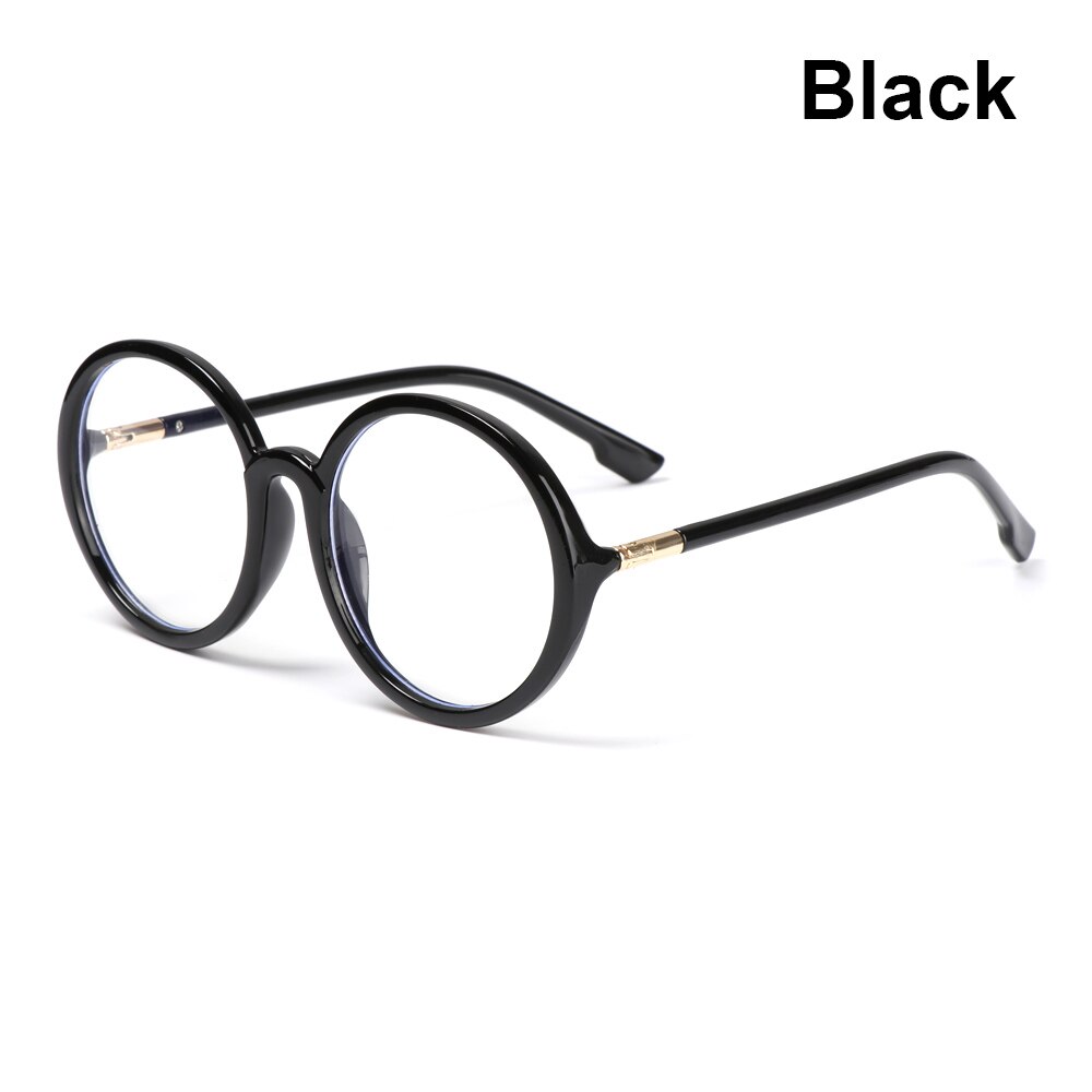 Oversized anti-blauw licht computerbril dames heren vierkant montuur optische bril platte spiegel bril: 2- zwarte