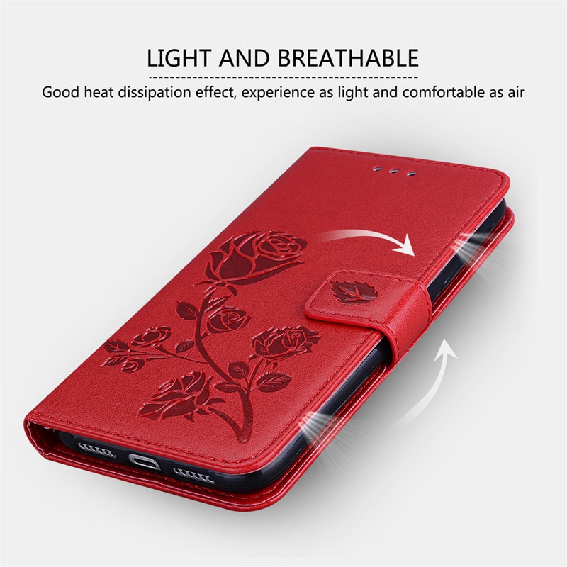 on For Xiaomi Redmi 9A Case Leather Flip Phone Case for Xiaomi Redmi 9AT 9 AT Cover For Redmi9A 9 A Wallet Card Slots Coque