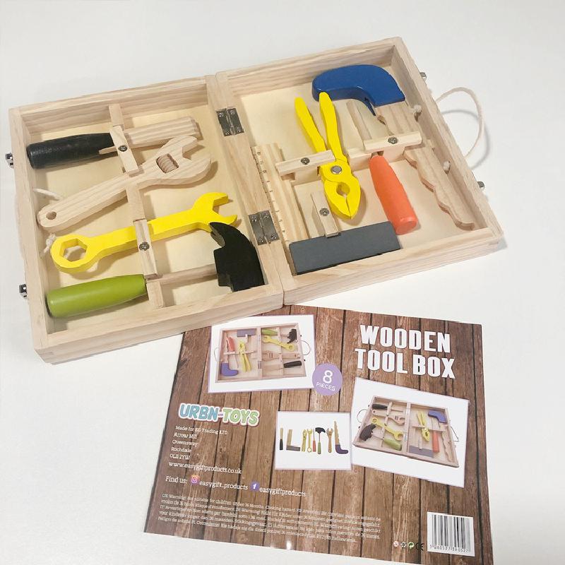 Houten Draagbare Multifunctionele Pretend Play Speelgoed Kinderen Toolbox Reparatie Kit Combinatie Puzzel Speelhuis Demontage Speelgoed